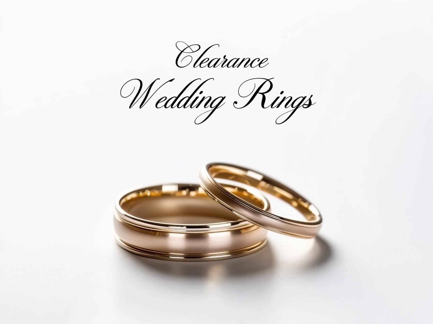 Clearance Wedding Rings