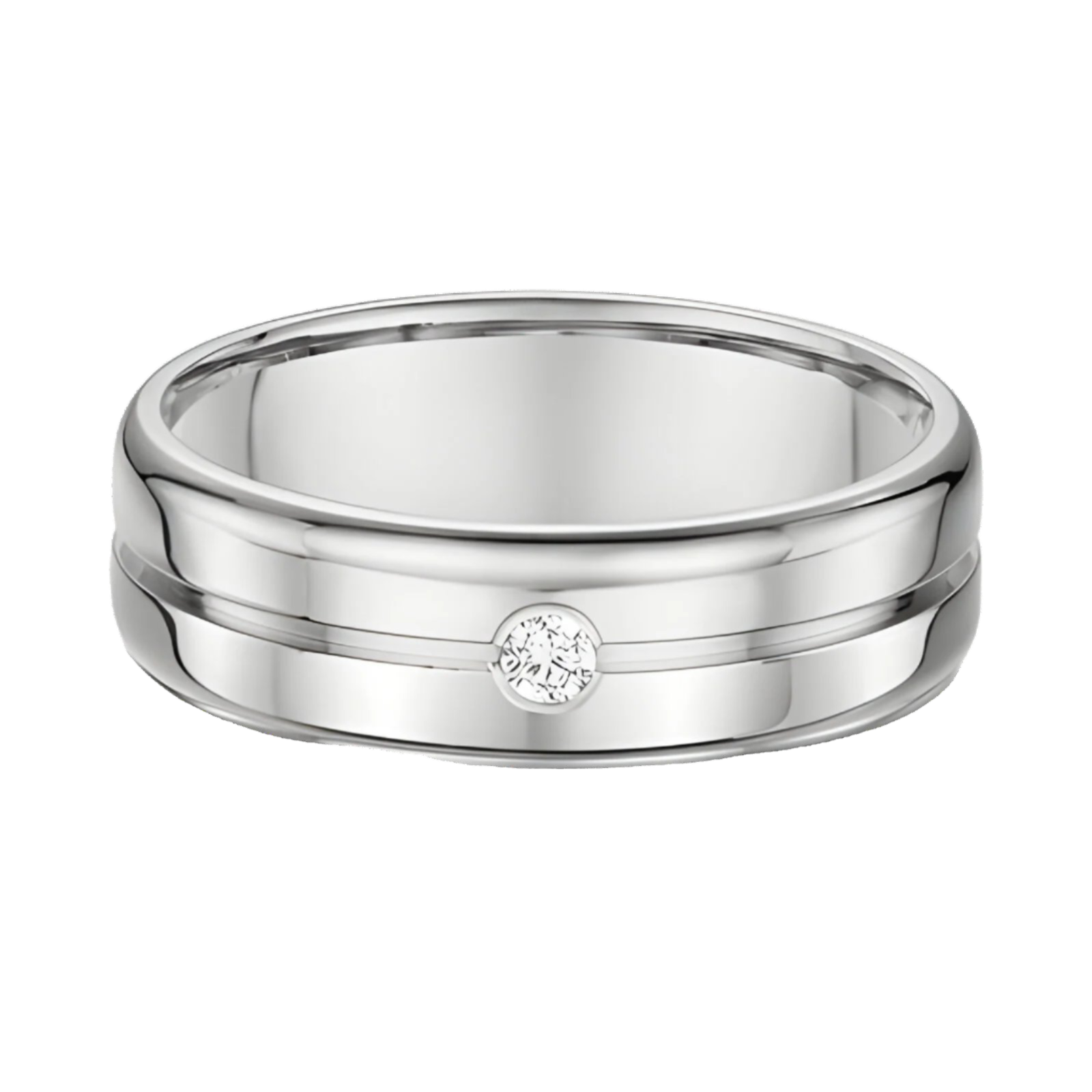 Dora Grooved Round Bevel Diamond - 5173000