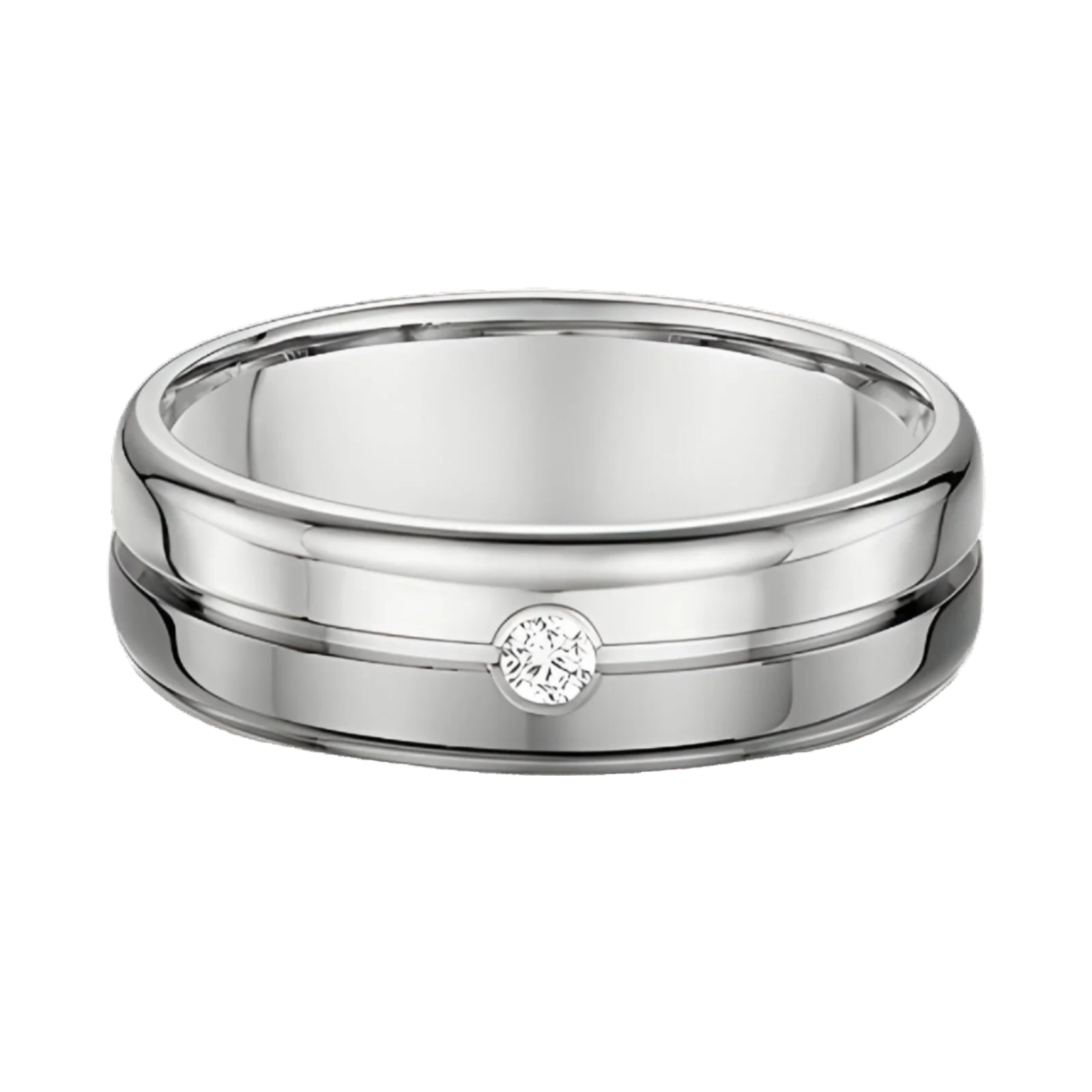 Dora Grooved Round Bevel Diamond - 5173000