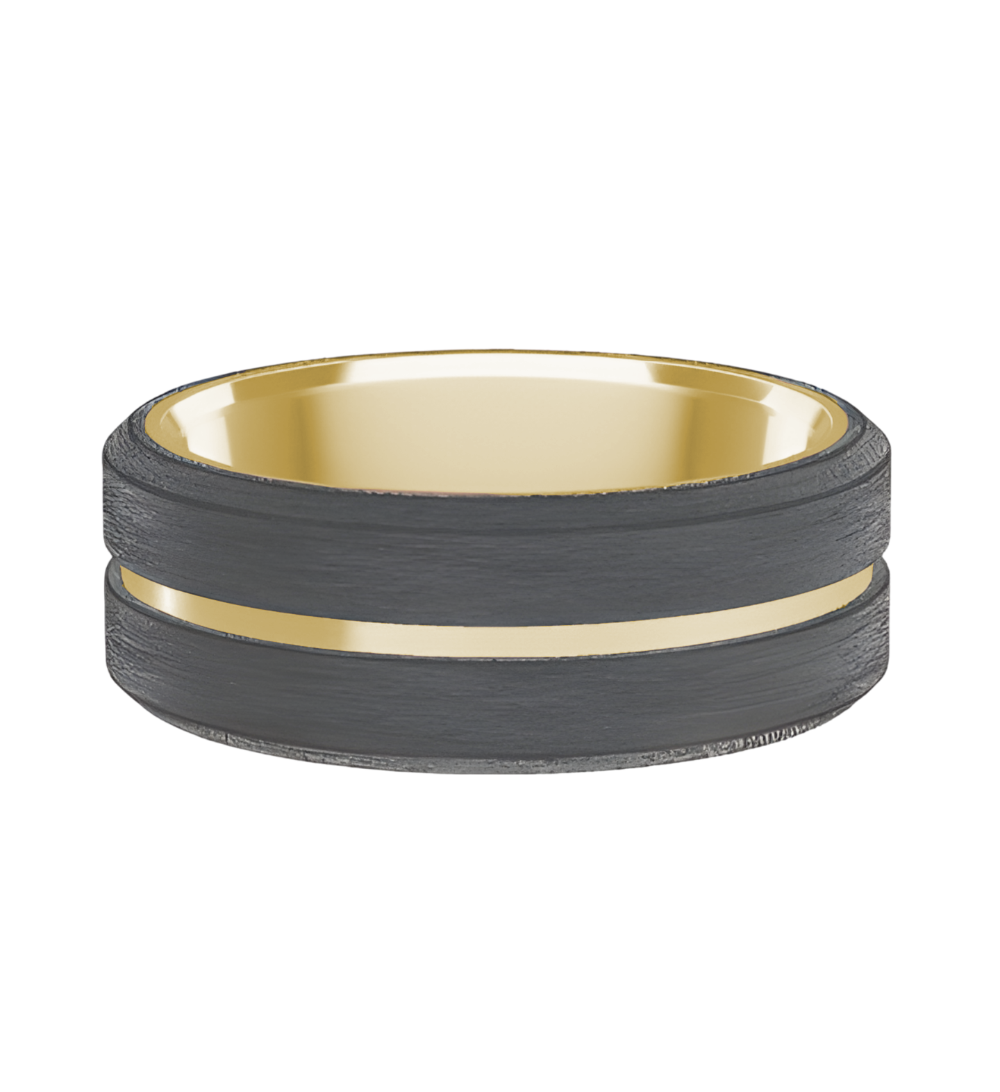 Dora Grooved Gold Tantalum and Carbon Fiber - 618A05