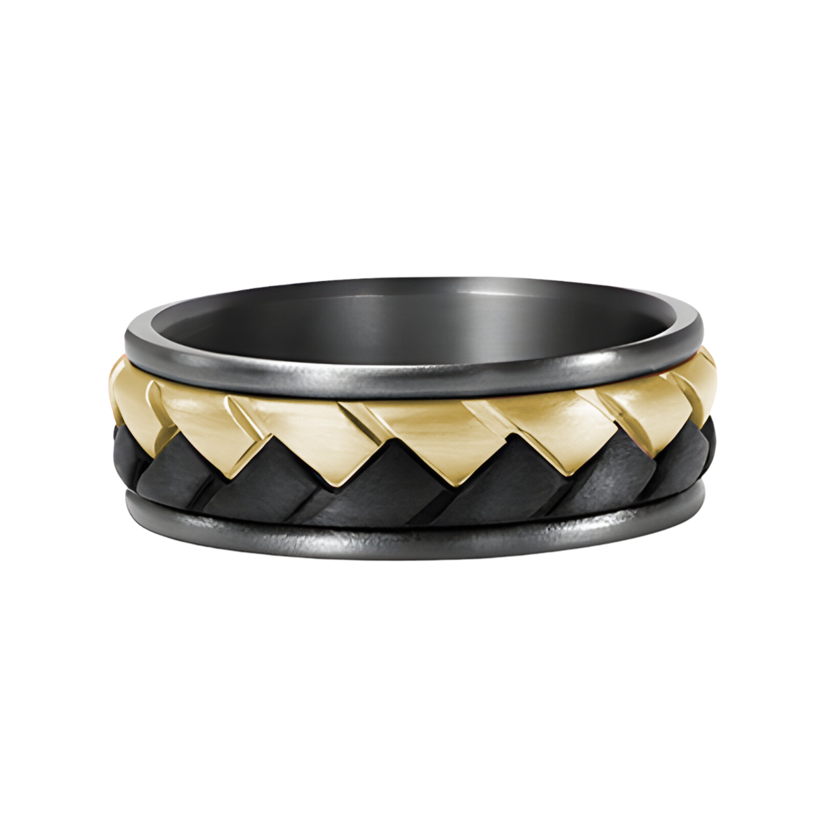 Dora Tantalum Gold and Black Carbon Fiber - 913A01
