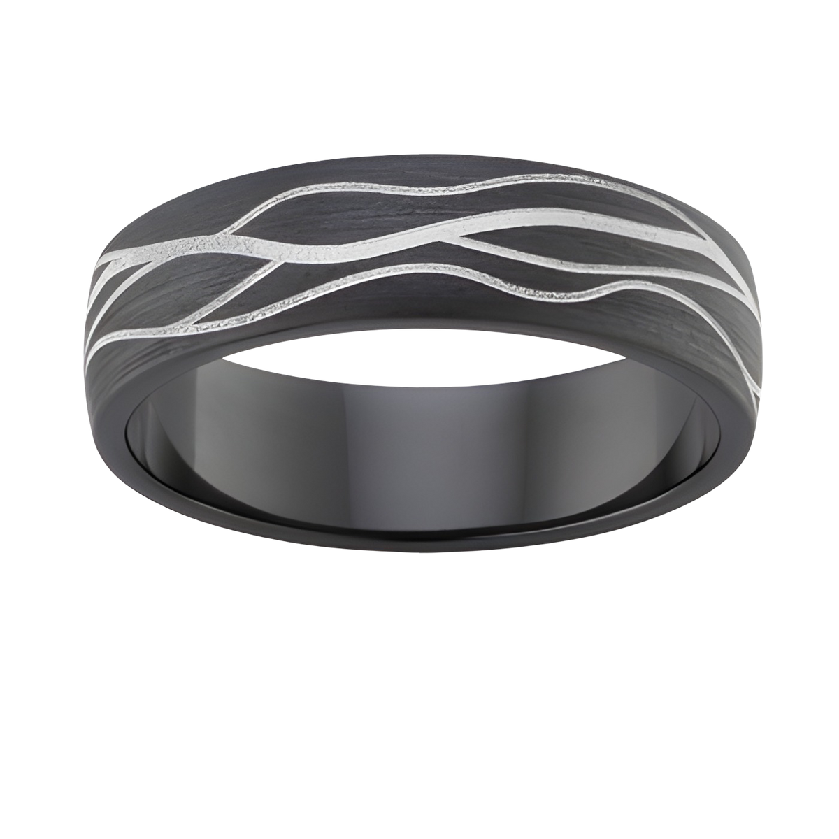 Laser Engraved Wedding Ring - HR5397