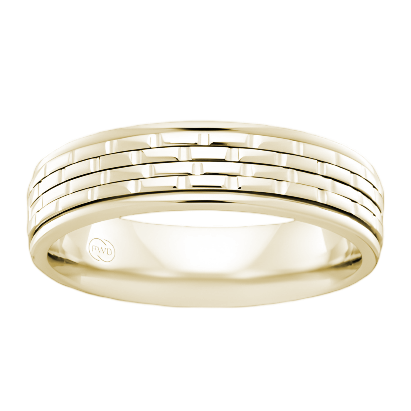 P.W. Beck White Gold Brick Patterned - J2113