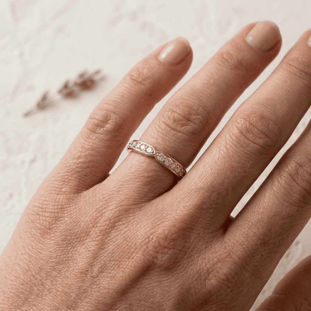 P.W. Becks Diamond Pinched Band - J5316