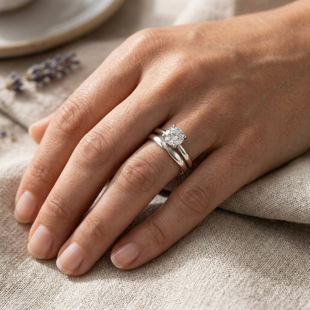 Pinched Band Wedding Ring - J5317