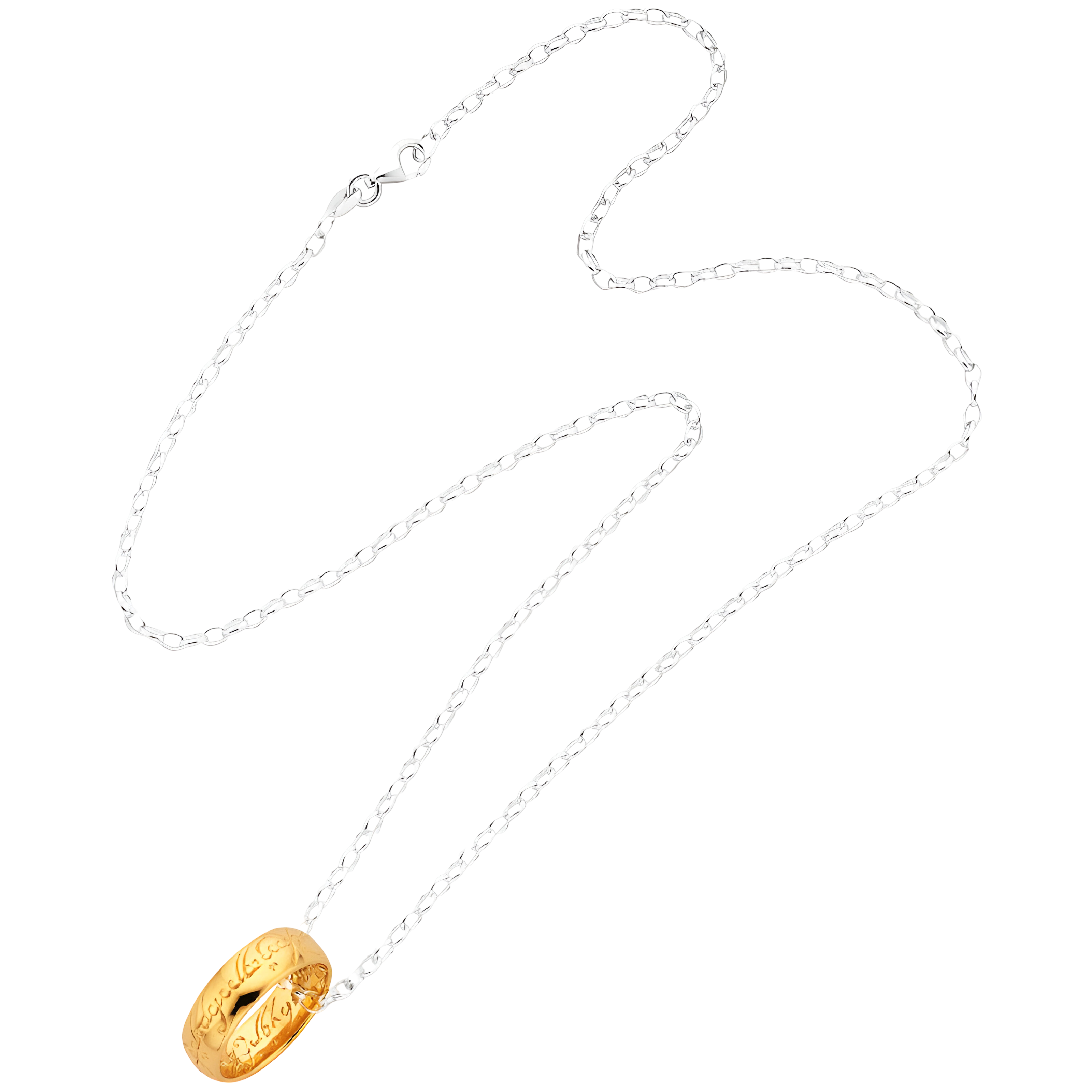 The One Ring with Sterling Siver Belcher Chain - PN64