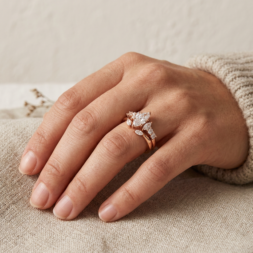 P.W. Becks Marquise Engagement Ring - J5201