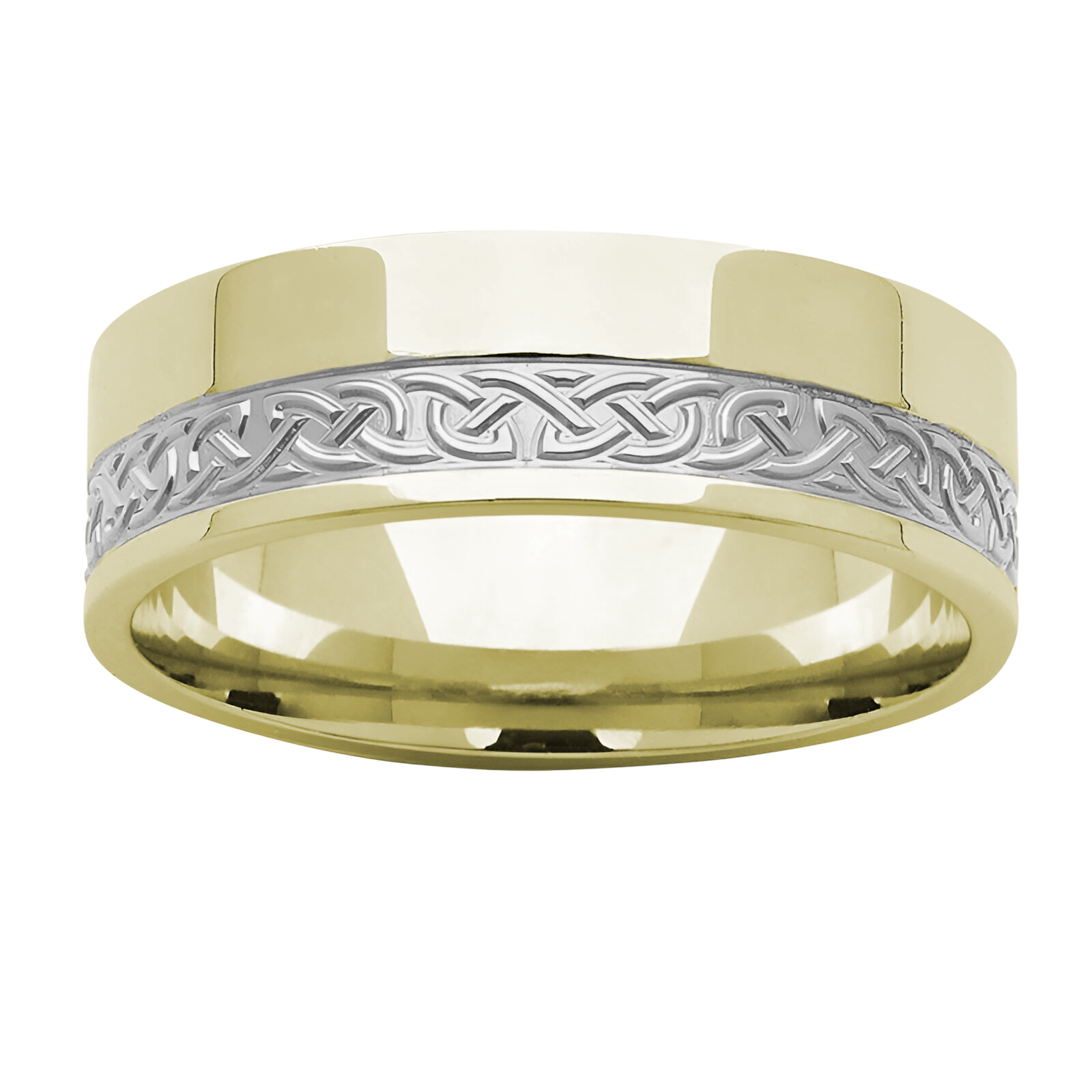 White Gold Celtic Band - WD479