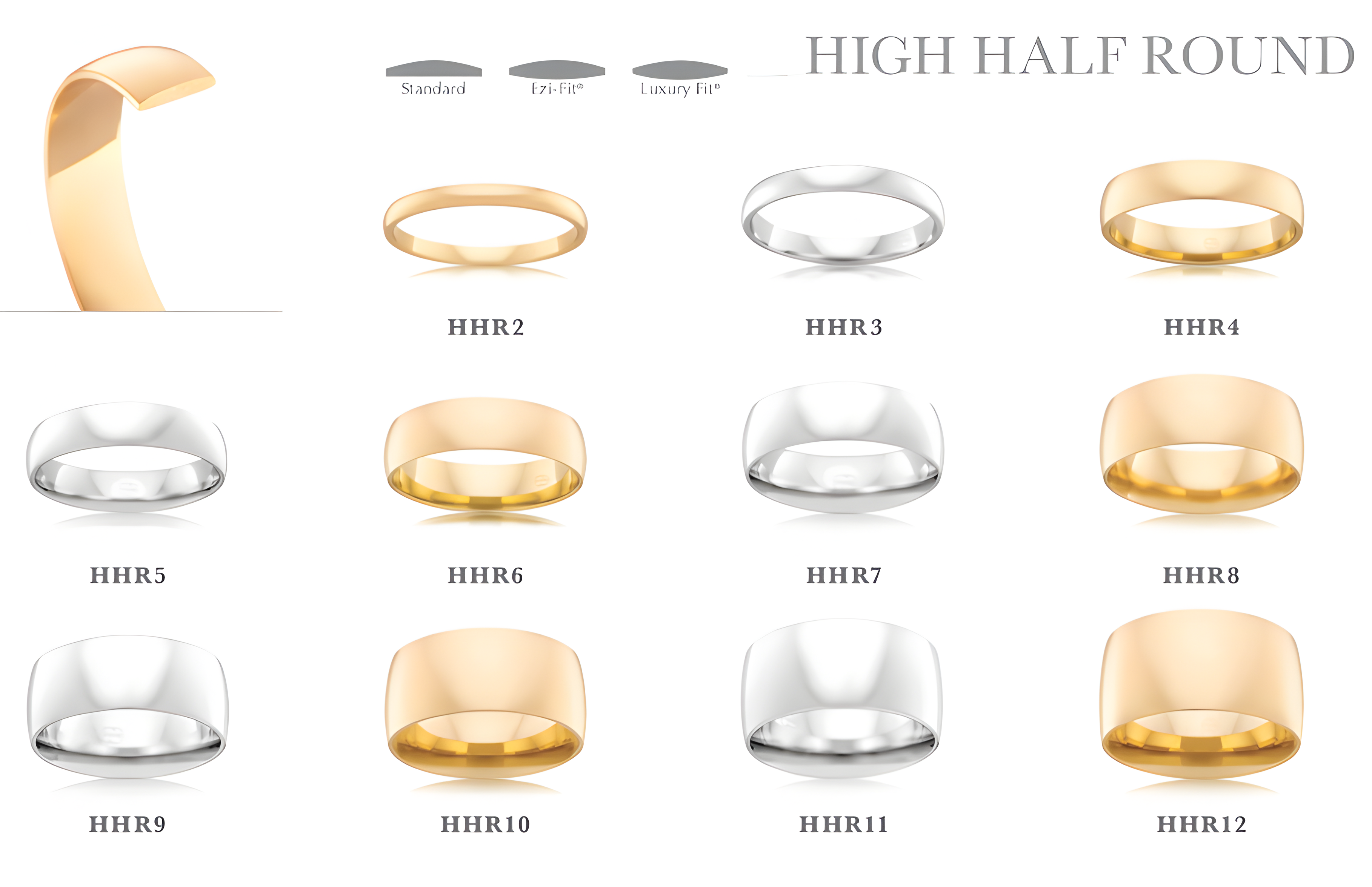 P.W. Becks Ladies Classic High Half Round - HHR