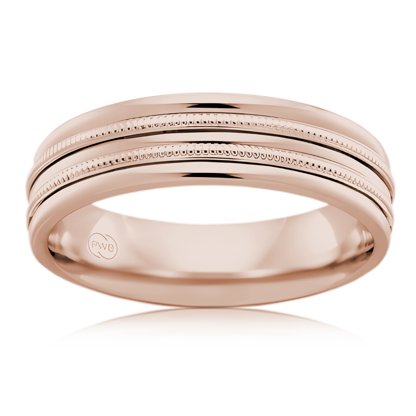 P.W. Beck Twin Milgrain Band - J1773