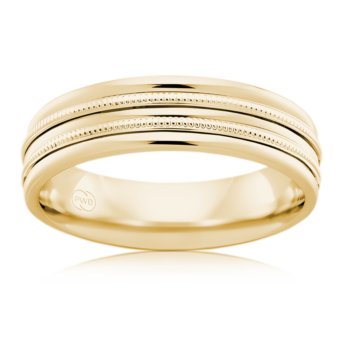 P.W. Beck Twin Milgrain Band - J1773