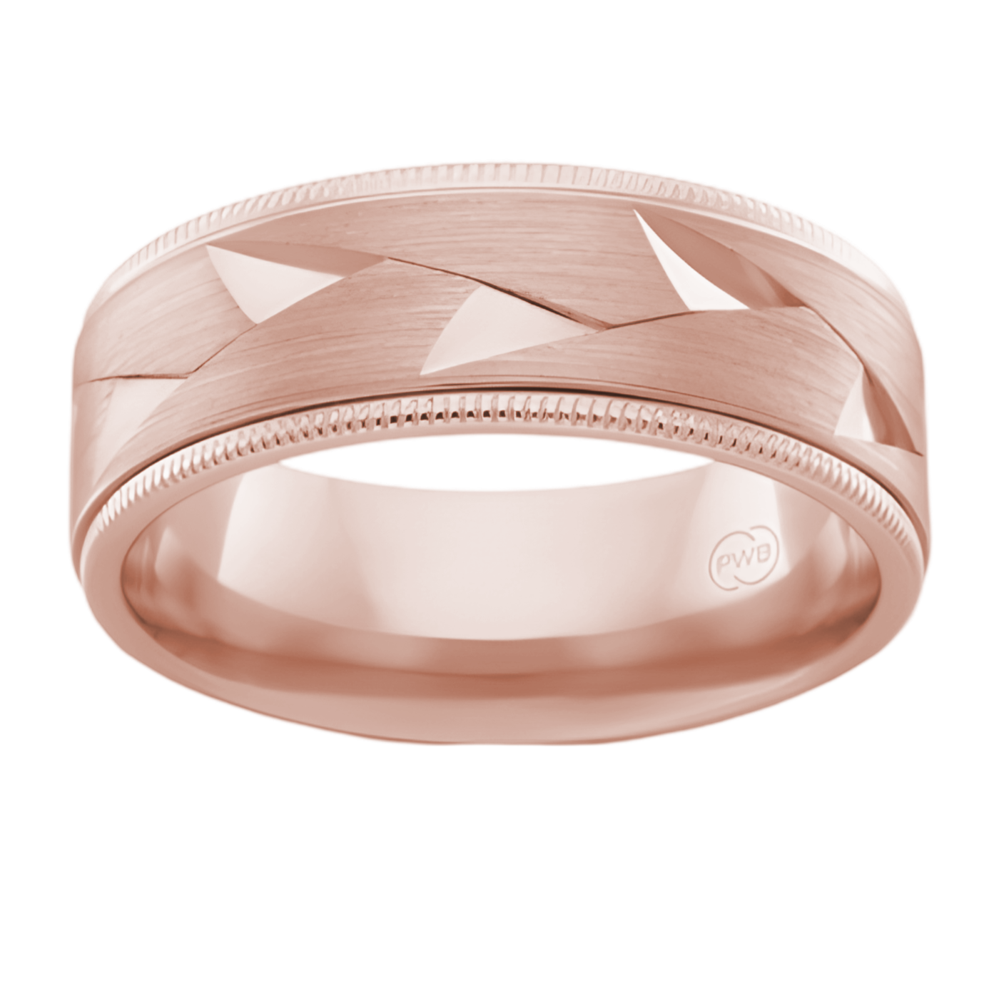 P.W Beck Milgrain Satin Geometric Facetted - J4149