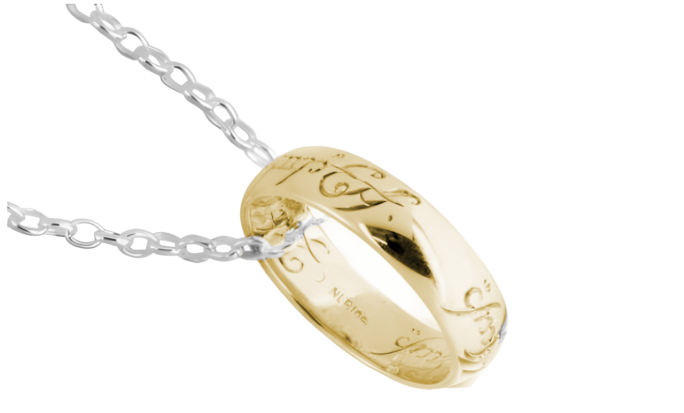 The One Ring with Sterling Siver Belcher Chain - PN64
