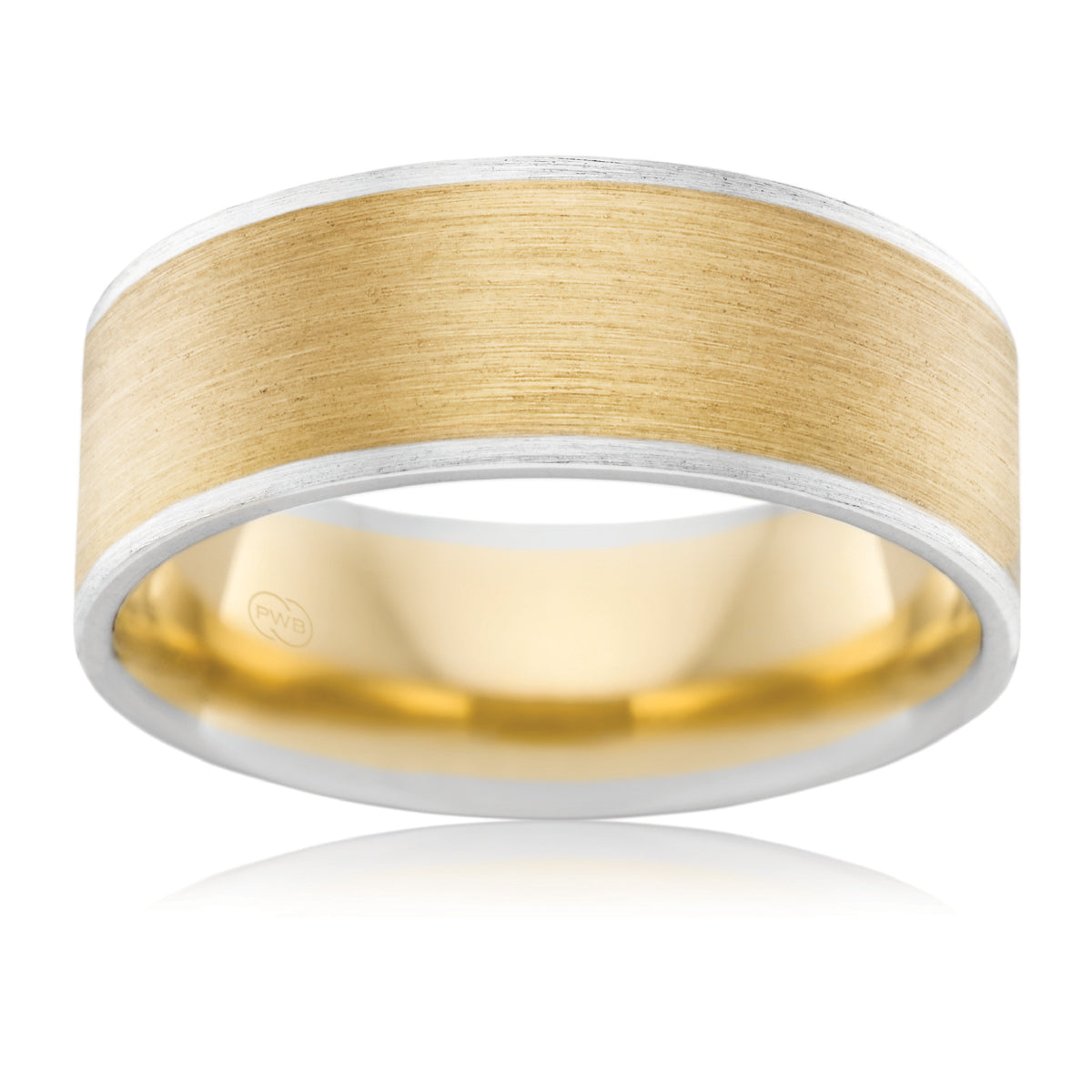 P. W. Beck Australian made two tone wedding ring