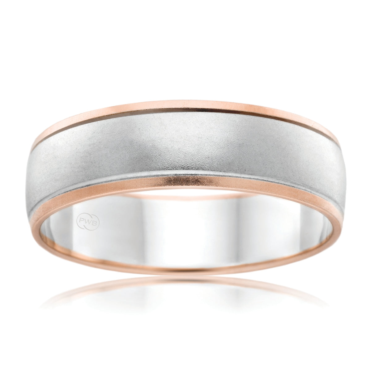 P. W. Beck Australian made two tone wedding ring