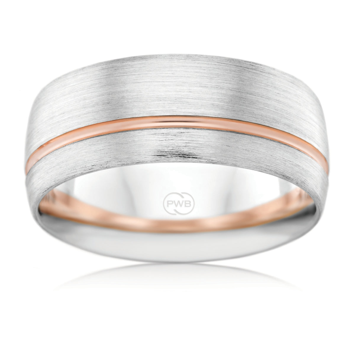 P. W. Beck Australian made two tone wedding ring