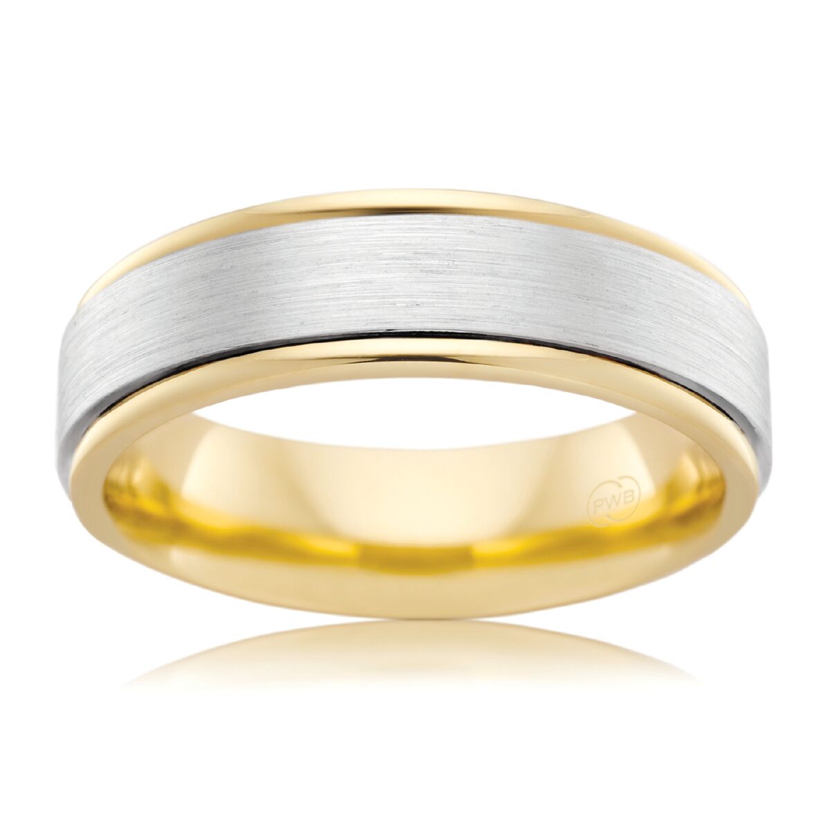 P. W. Beck Australian made two tone wedding ring