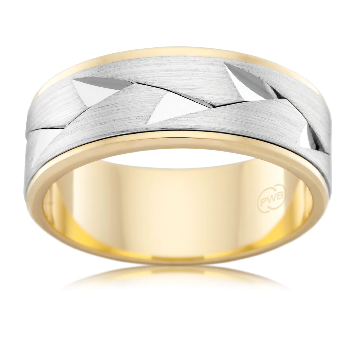P. W. Beck Australian made two tone wedding ring