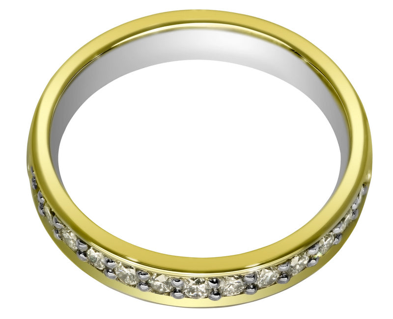 Ladies Yellow Gold Diamond Wedding ring