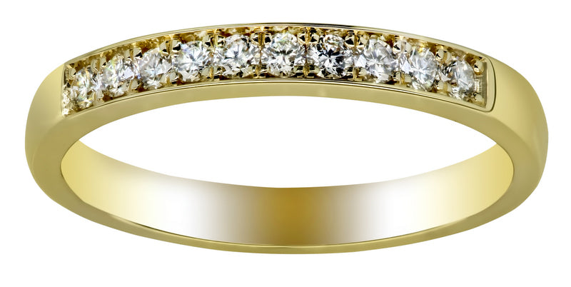 Ladies Yellow Gold Diamond Wedding ring