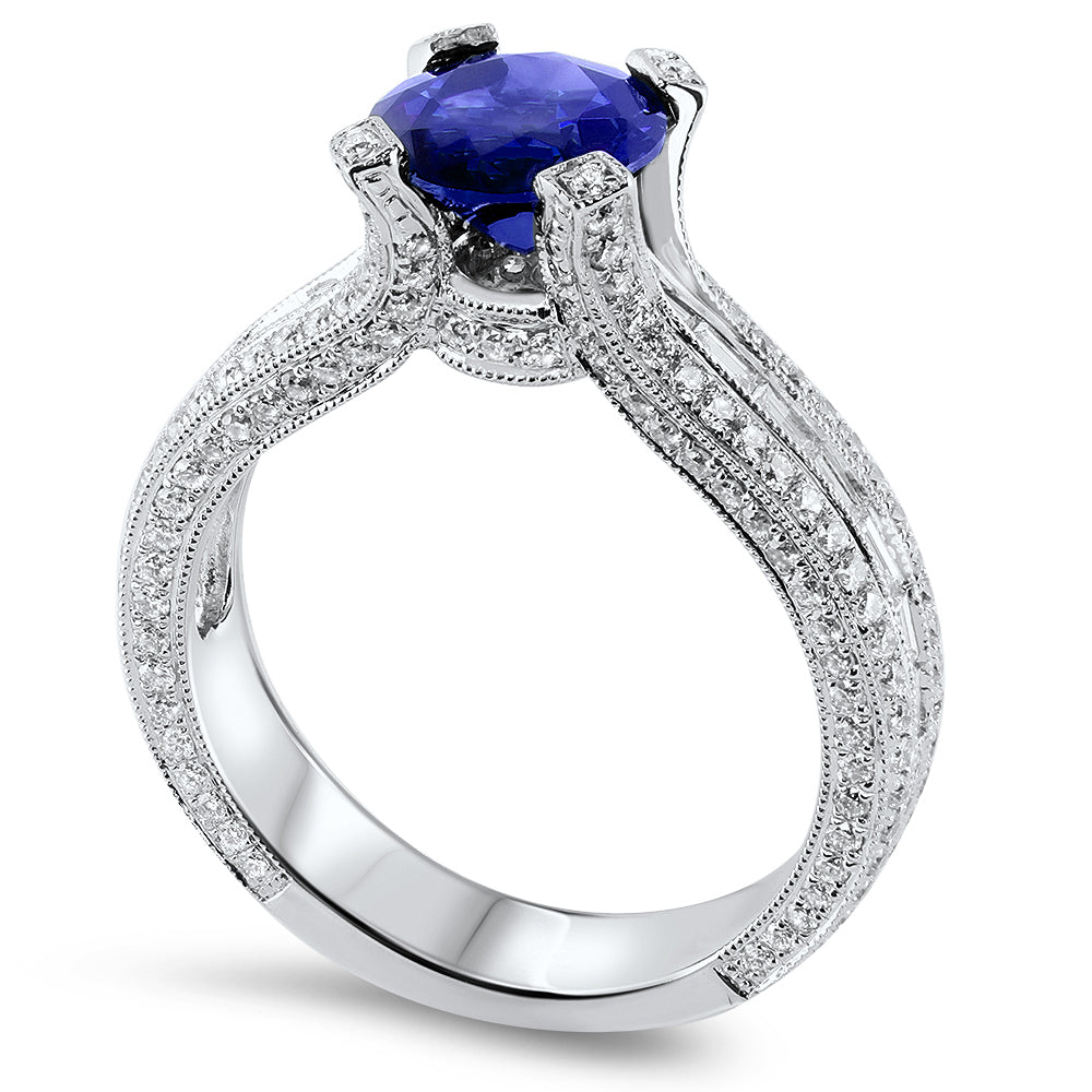 Spectacular Sapphire and Diamond 1.74ct