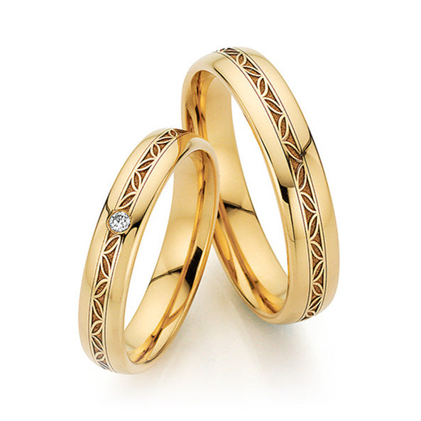 Fischer 9ct Yellow Gold unique Wedding Ring