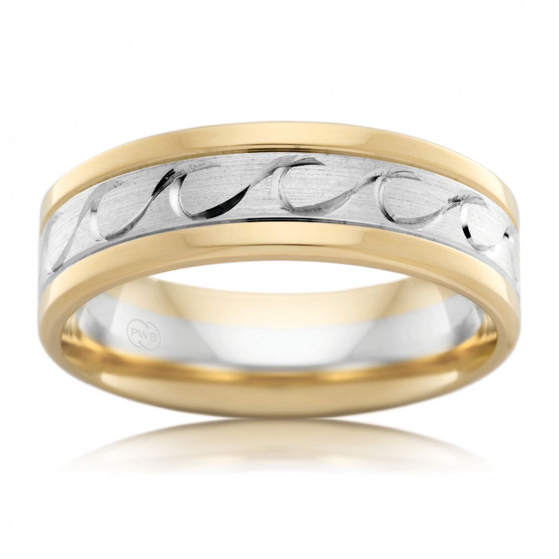 Surf Wave Wedding Ring