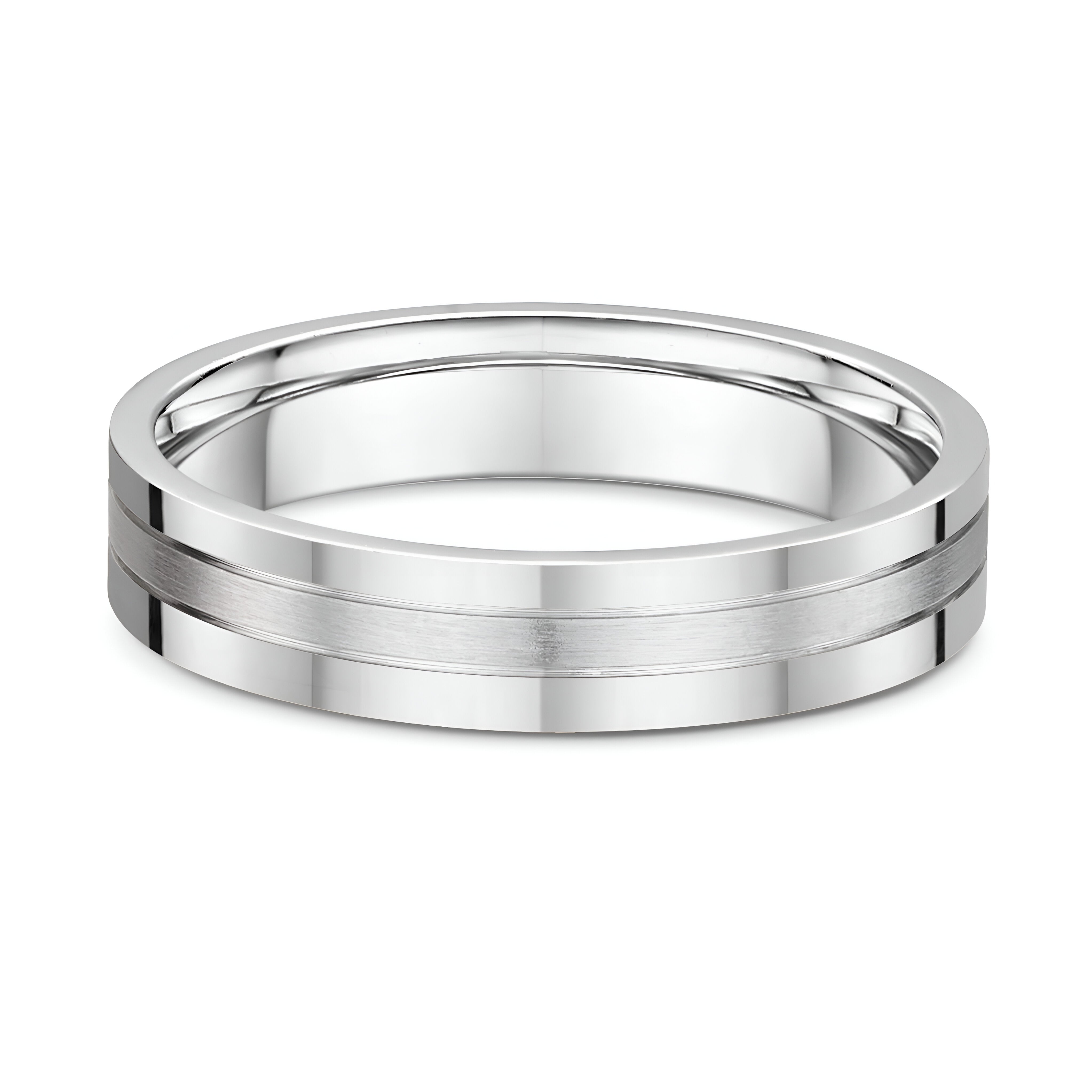 Classic Grooved Wedding Rings