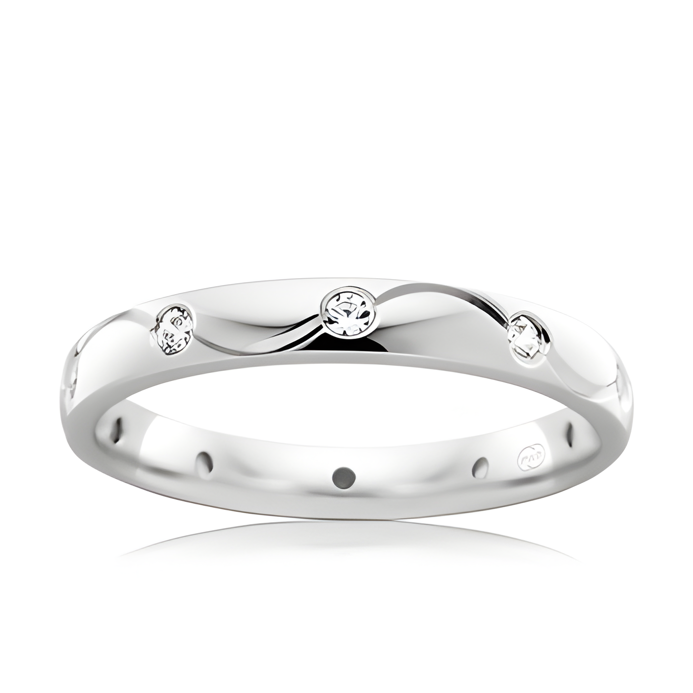 Ladies Rubbed in Wedding ring