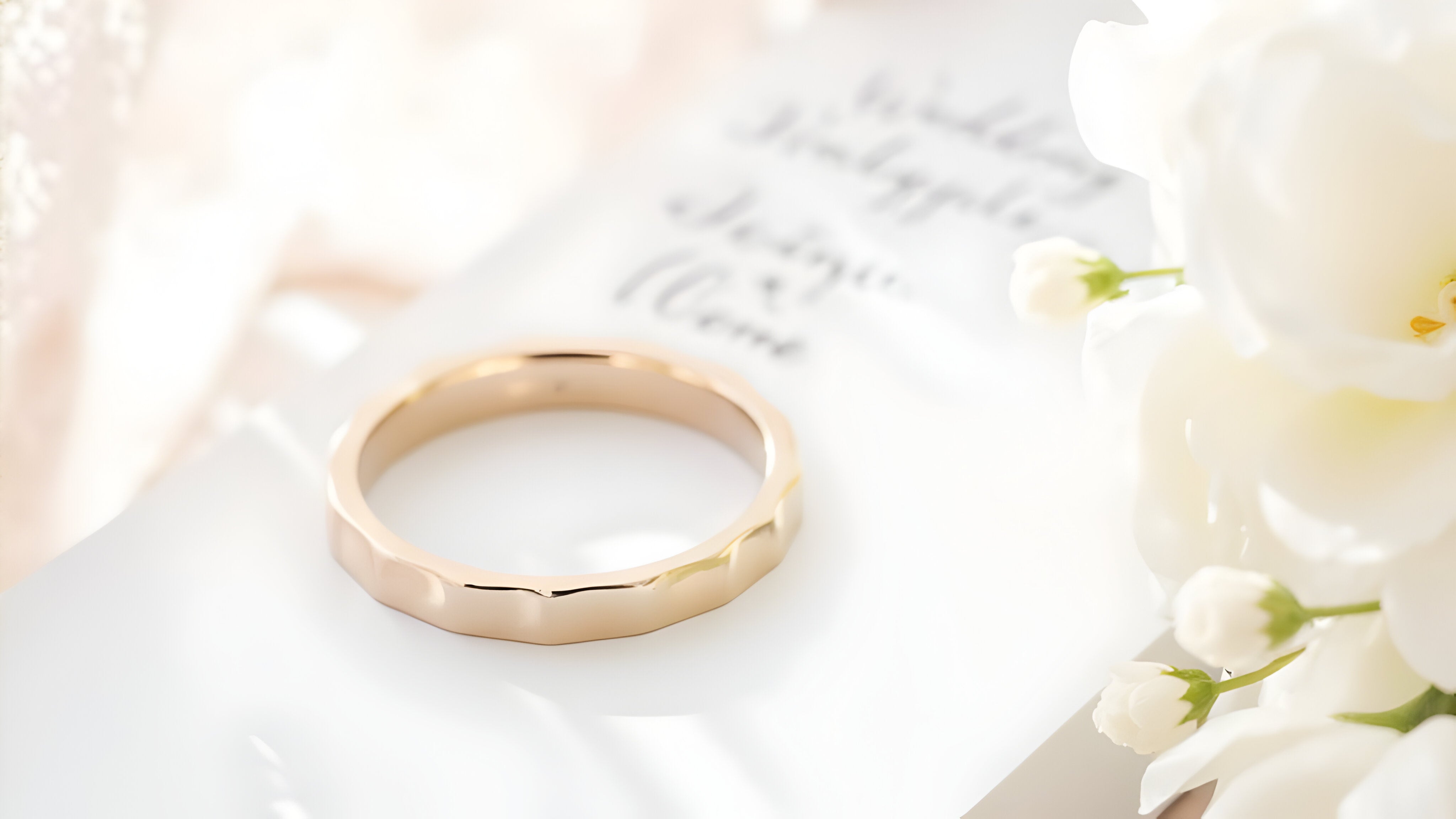 Ladies Patterned Wedding Rings