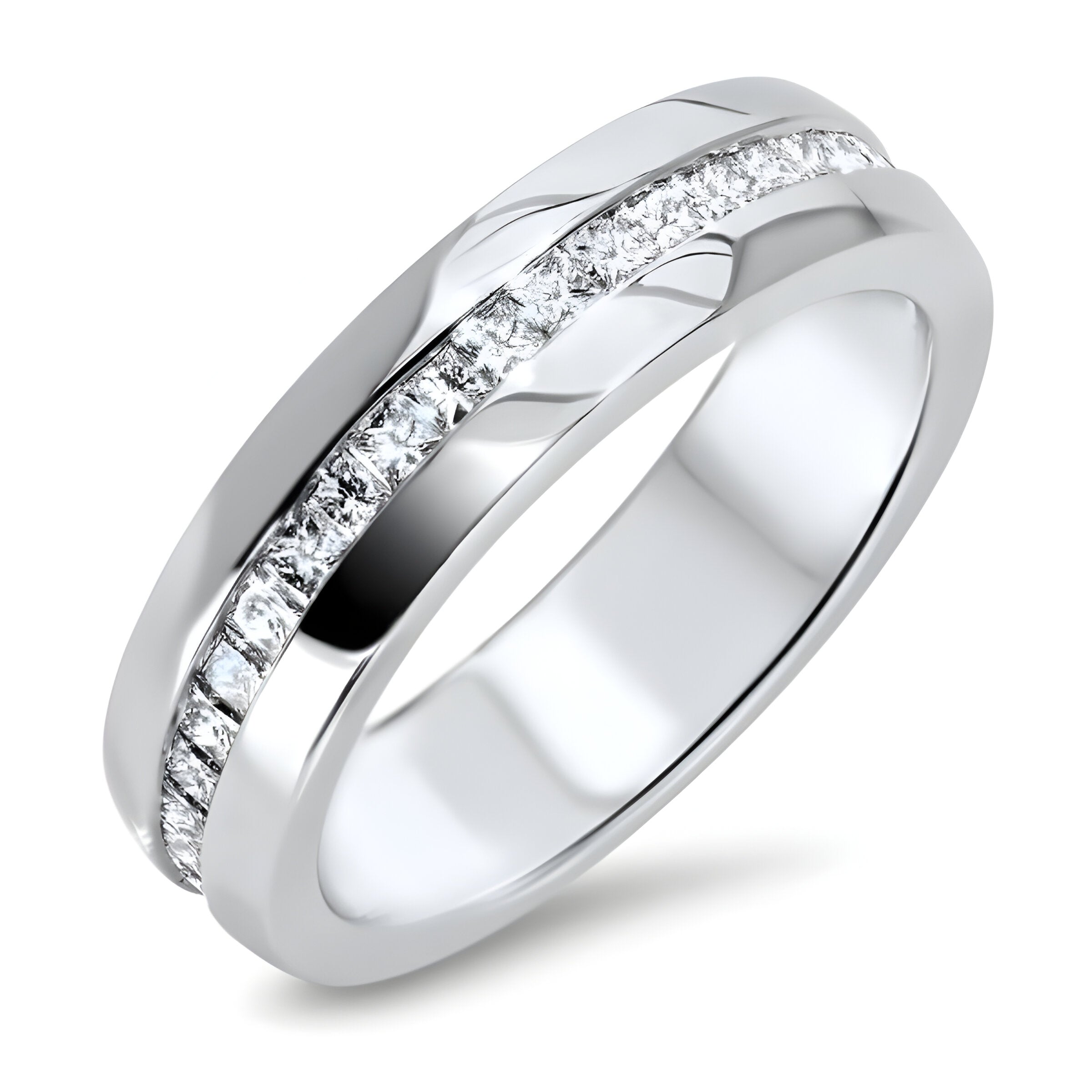 Princess Cut Diamond Wedding Rings
