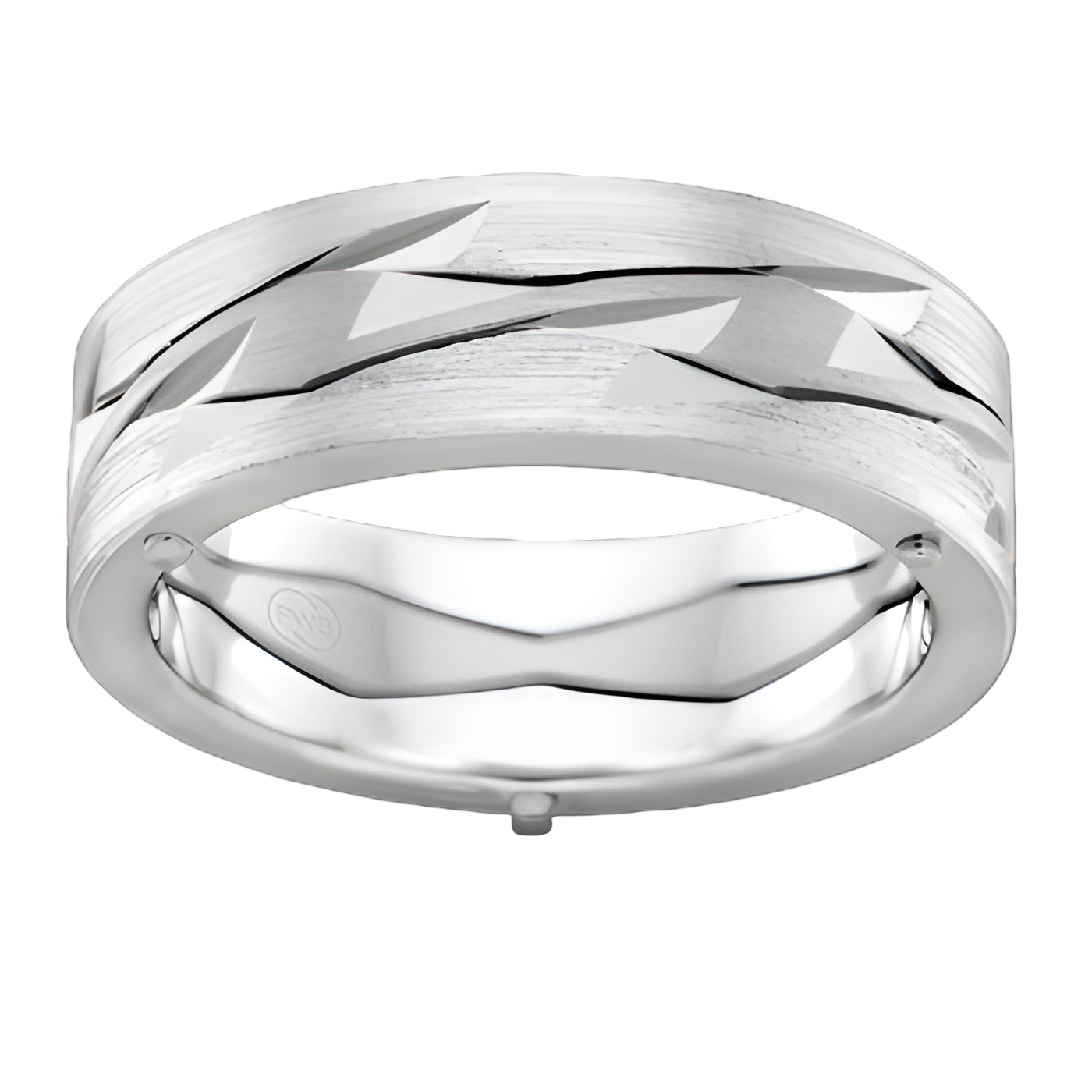 Two Tone Faceted Rivetted - 2TJ4141