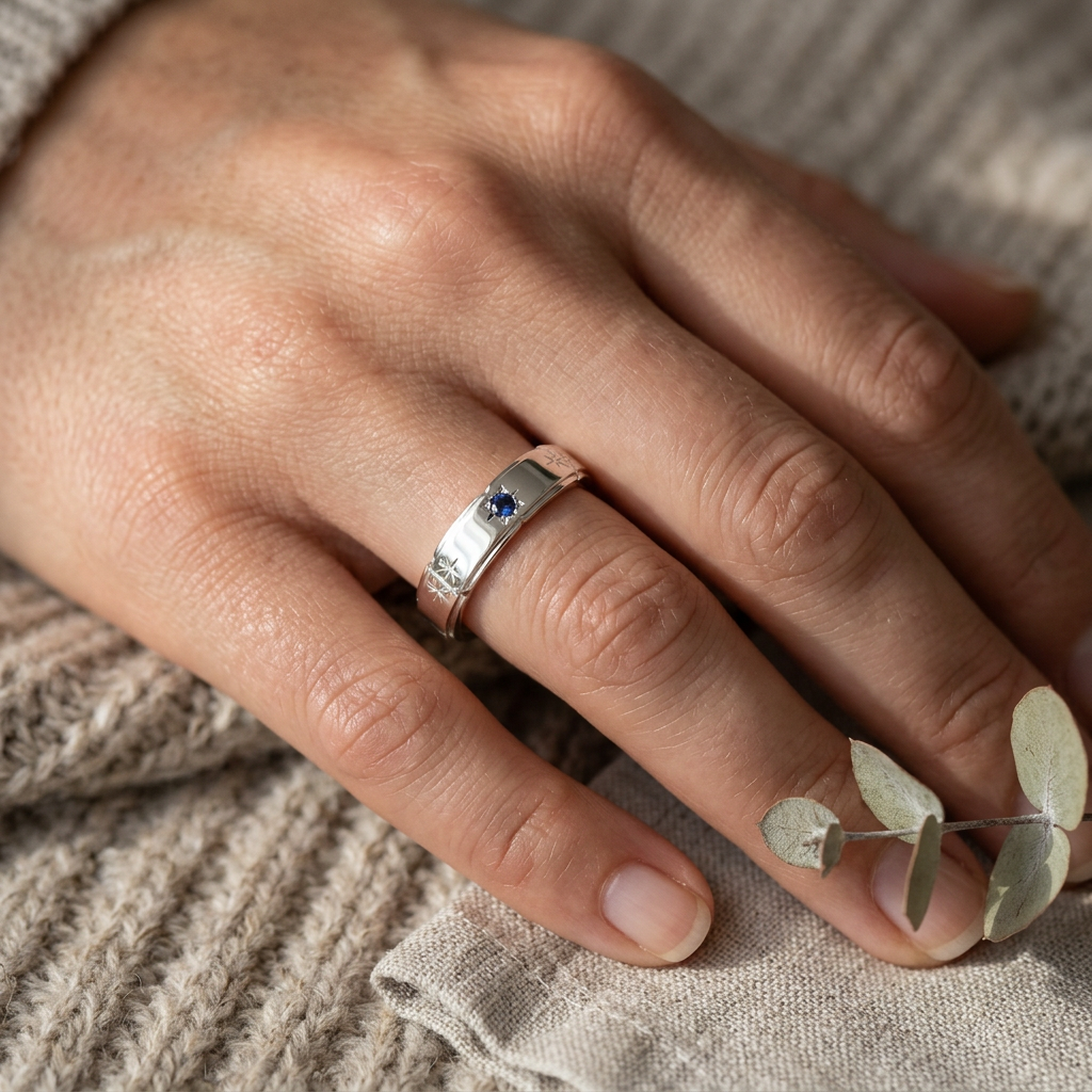 Sapphire Stone Set Friendship Ring - F05