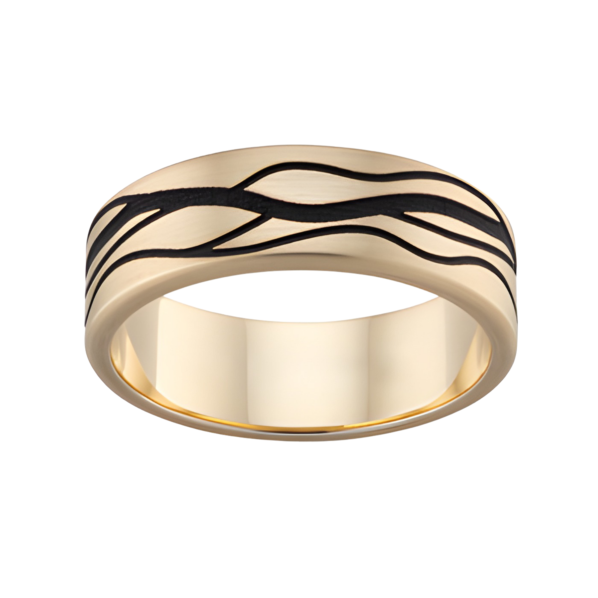Laser Engraved Wedding Ring - FR5389