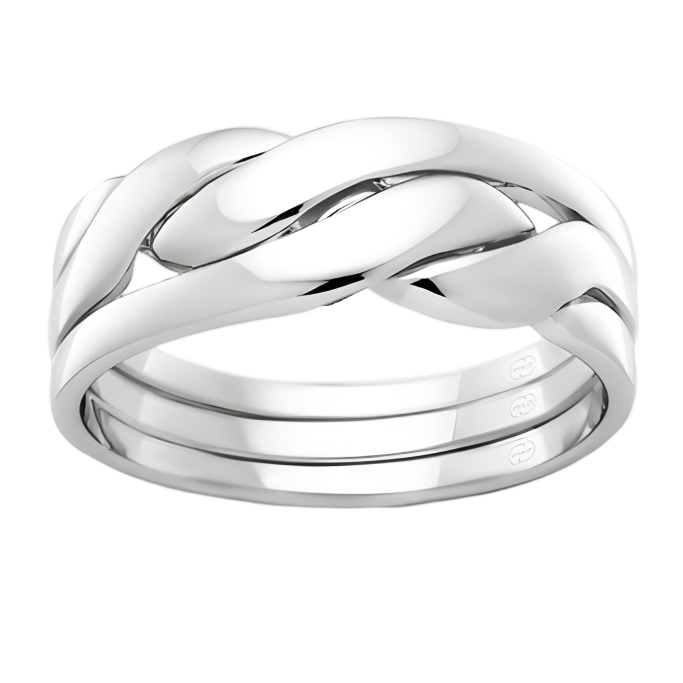 P.W. Becks 3 Piece Puzzle Ring - J1772G