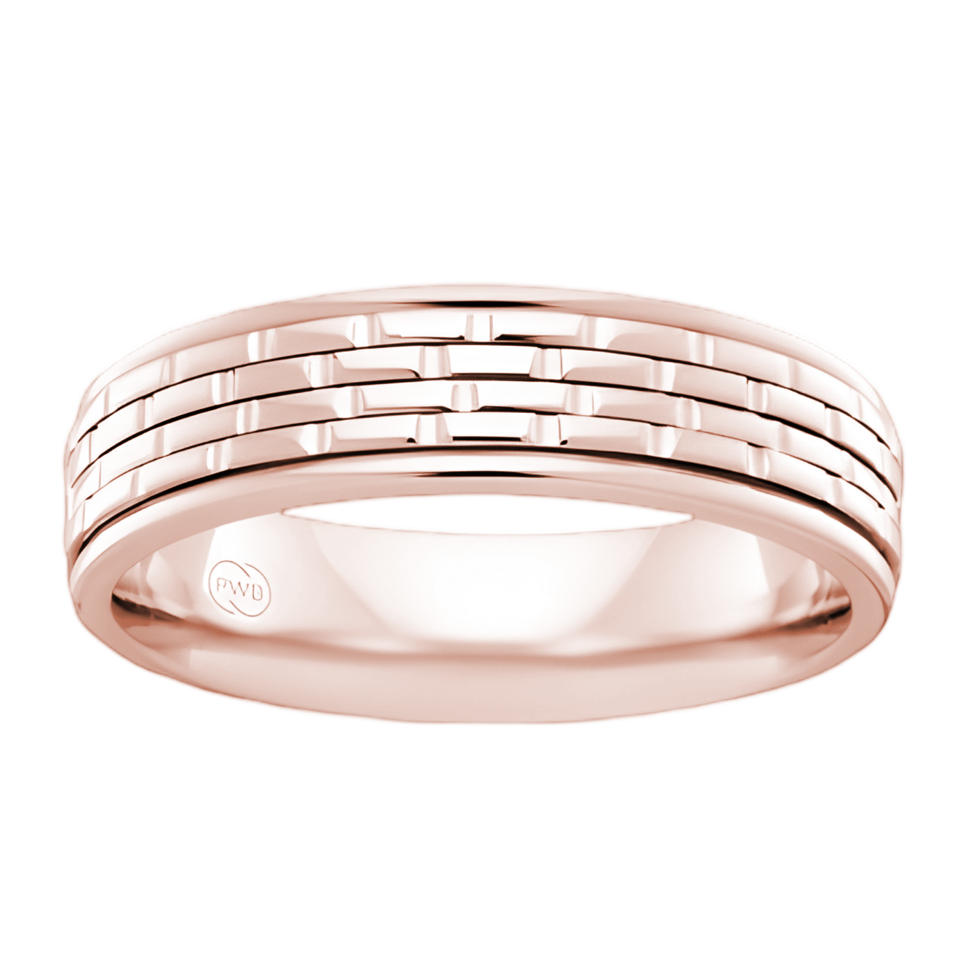 P.W. Beck White Gold Brick Patterned - J2113
