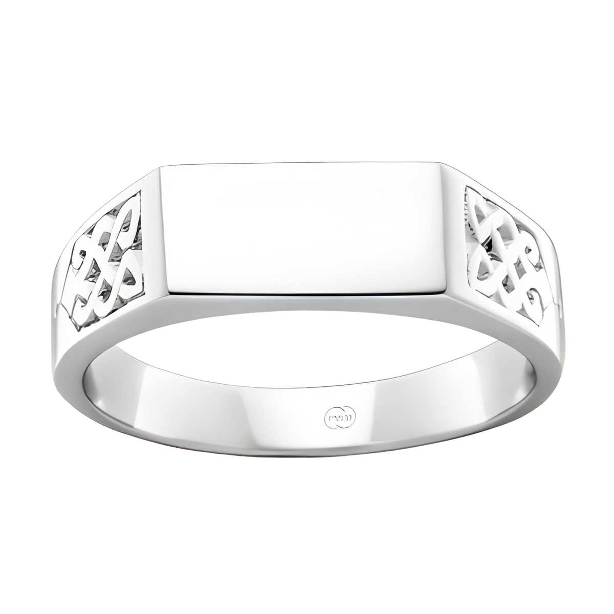 Hand Engraved Celtic Flat Top - J2370