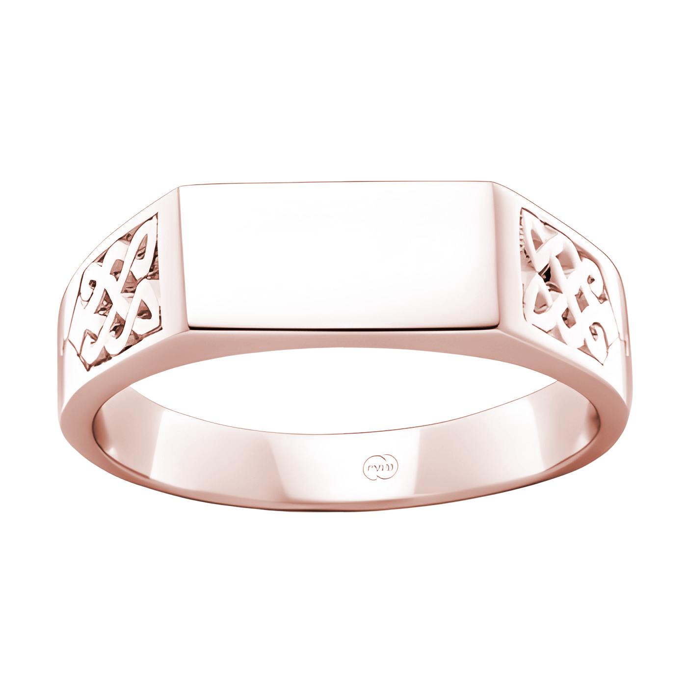 Hand Engraved Celtic Flat Top - J2370