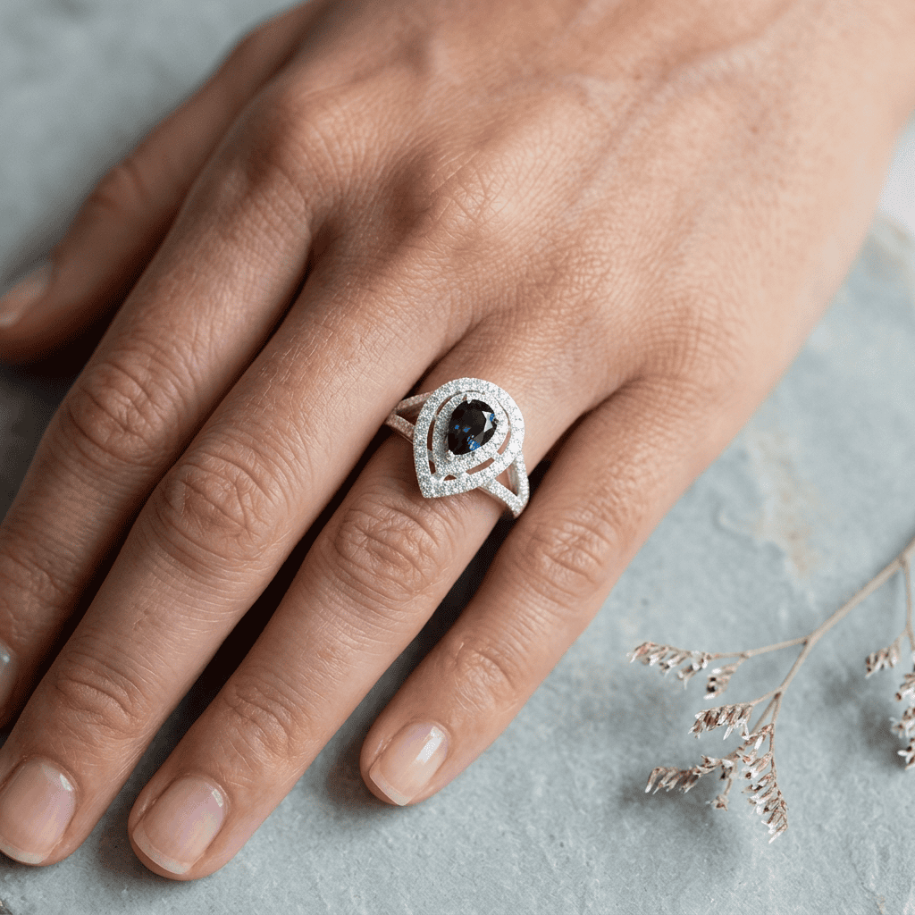 P.W. Becks Natural Sapphire and Diamond - J4953