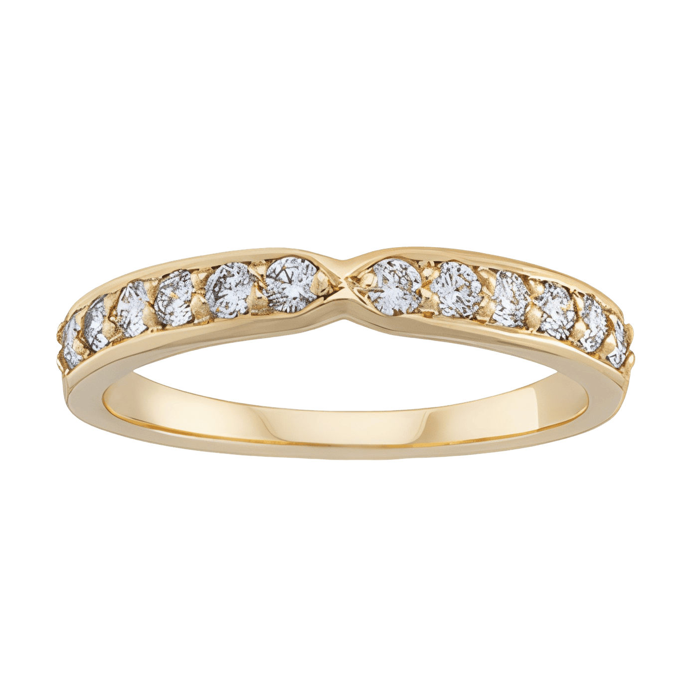 P.W. Becks Diamond Pinched Band - J5316