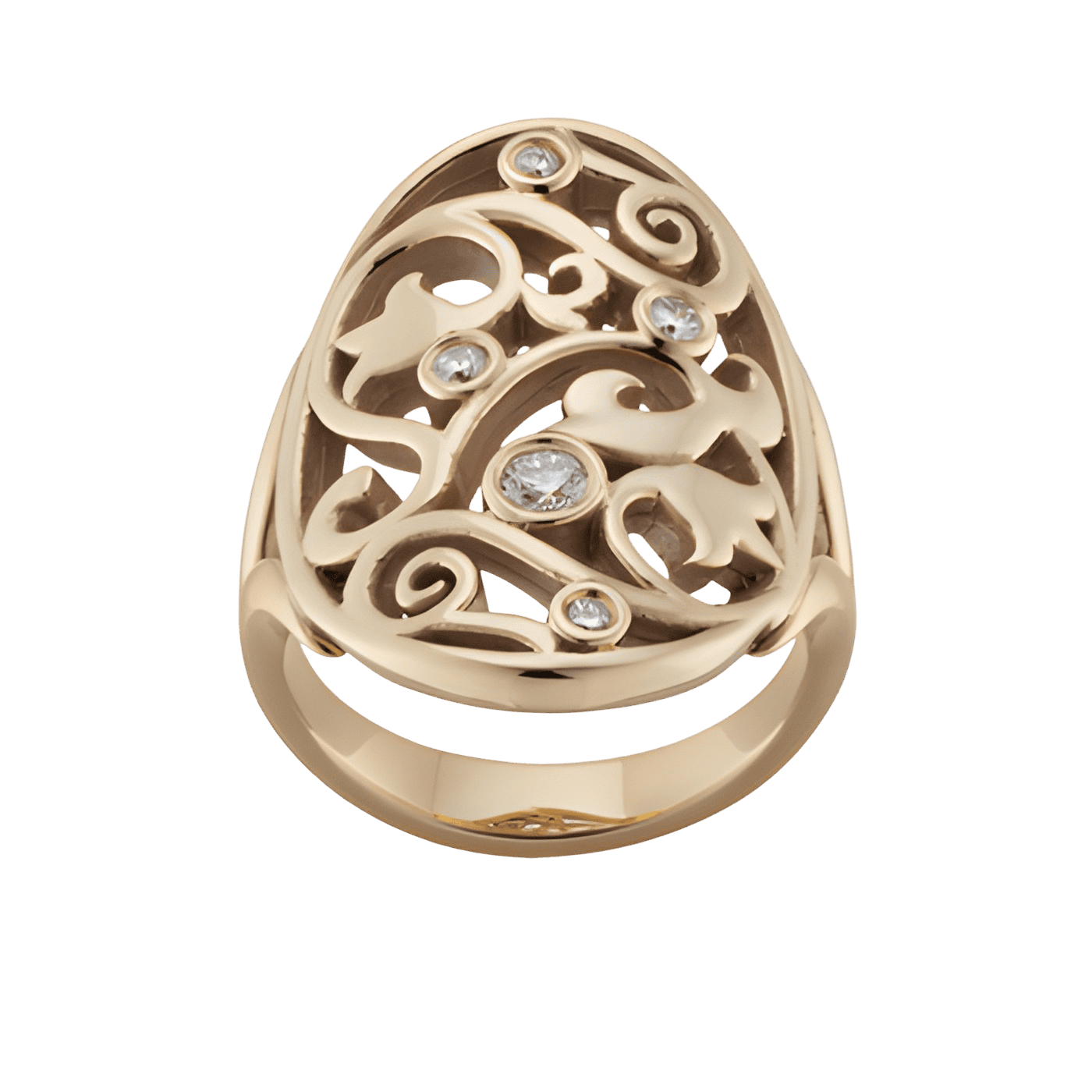 P.W. Becks Stone Set Signet Ring - J5393