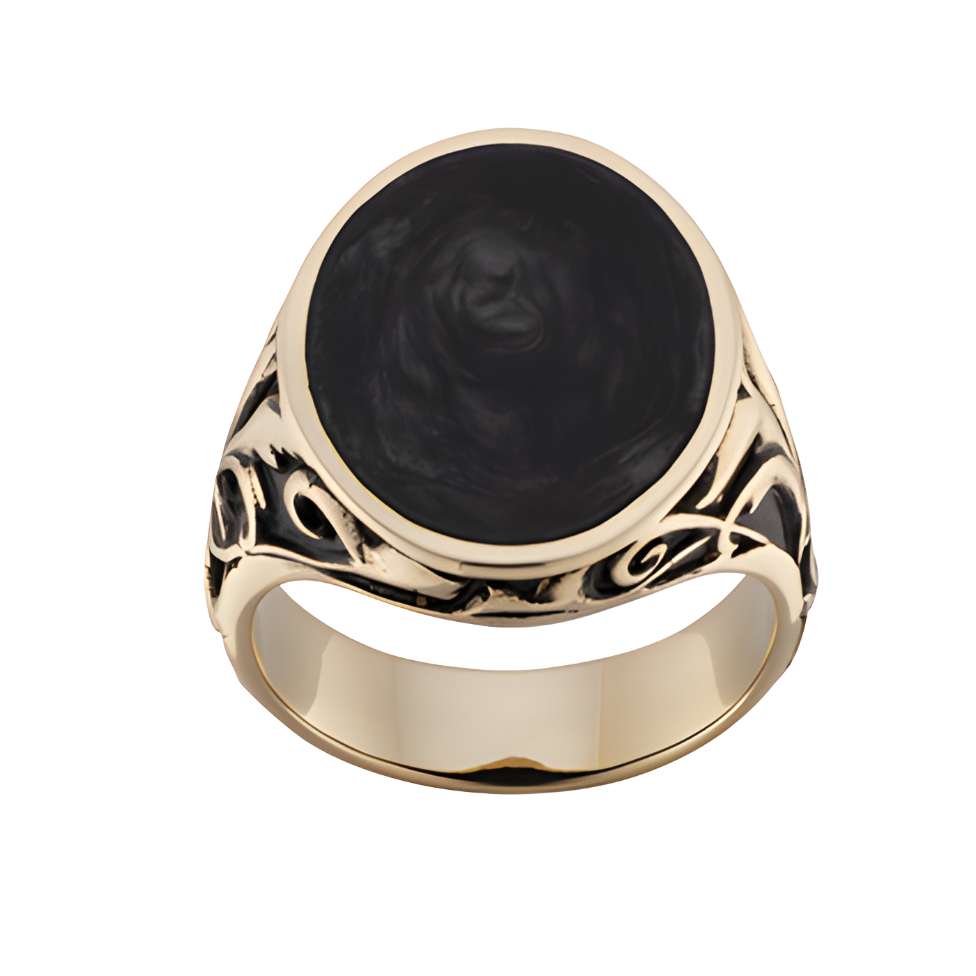 P.W. Becks JAMBOREE BLACK SIGNET RING - J5396