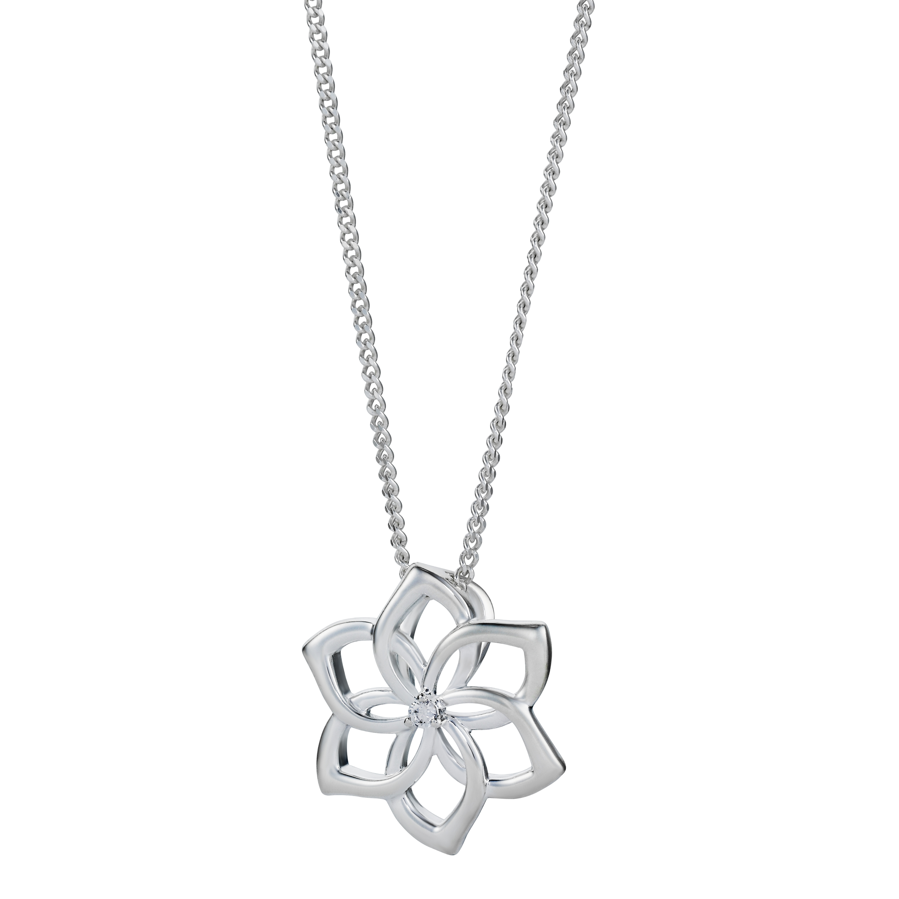 Galadriel's Silver Flower Pendant - PN173
