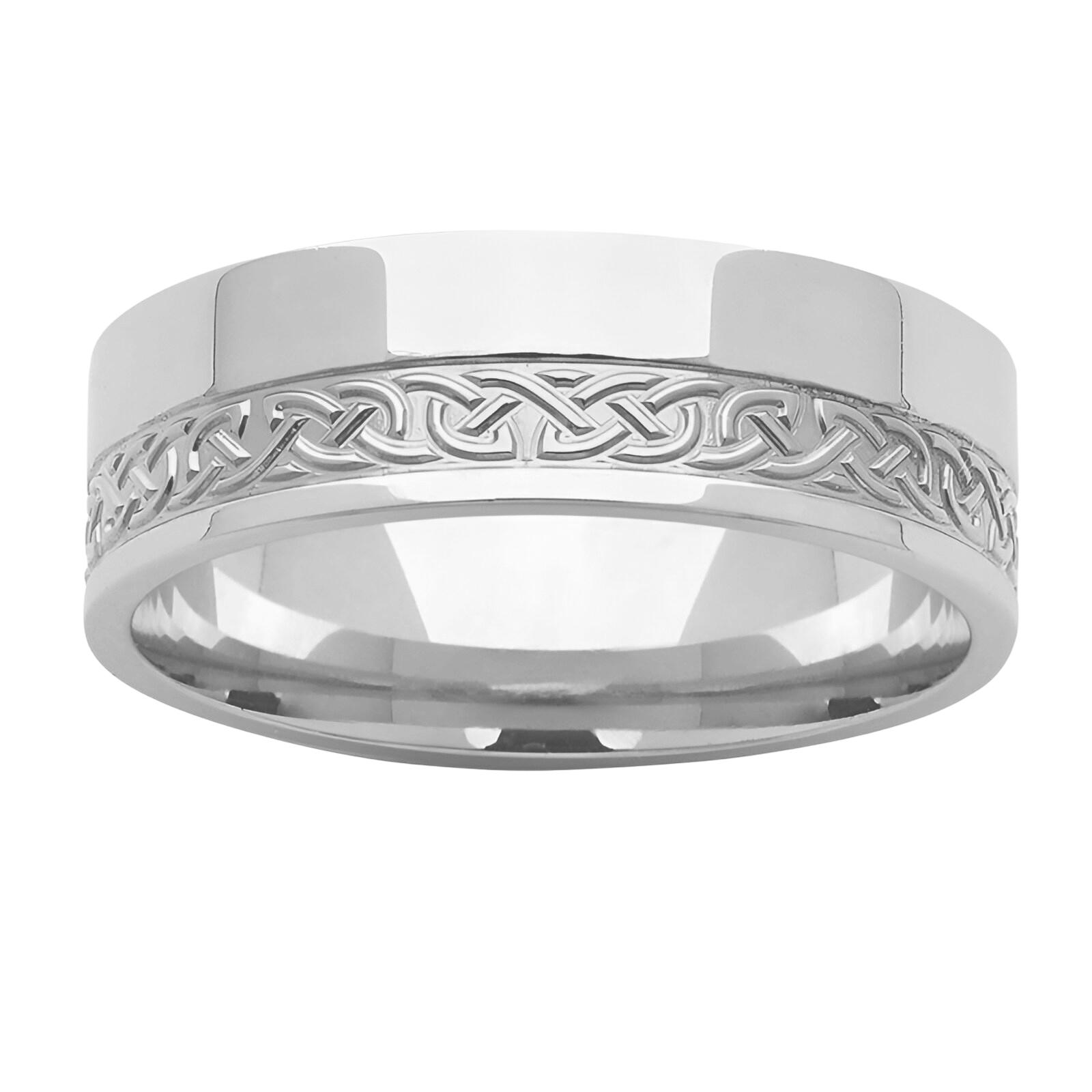 White Gold Celtic Band - WD479