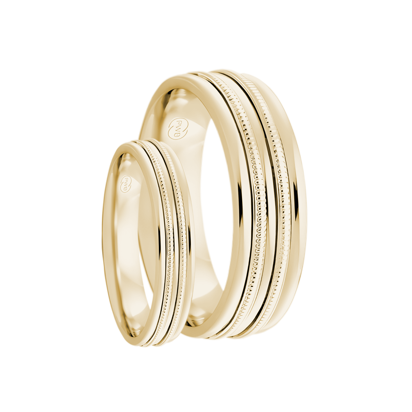 P.W. Beck Twin Milgrain Band - J1773