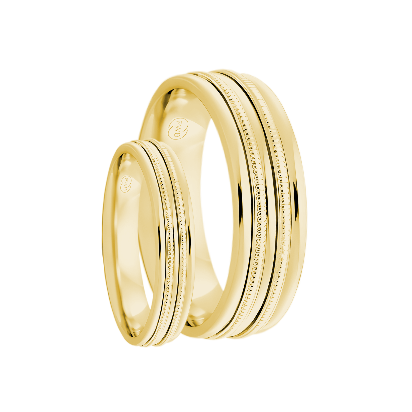 P.W. Beck Twin Milgrain Band - J1773