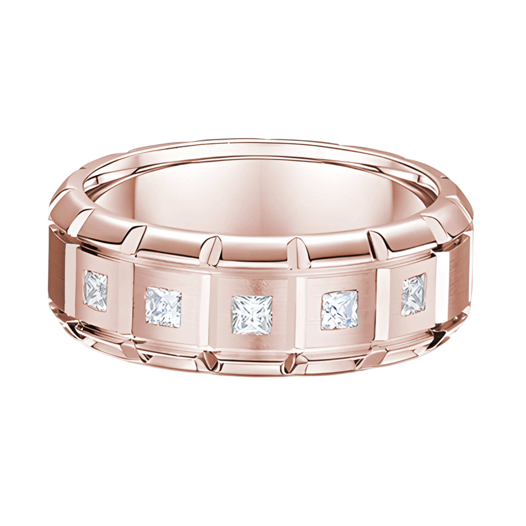 Dora Grooved Square Diamond - 635A01