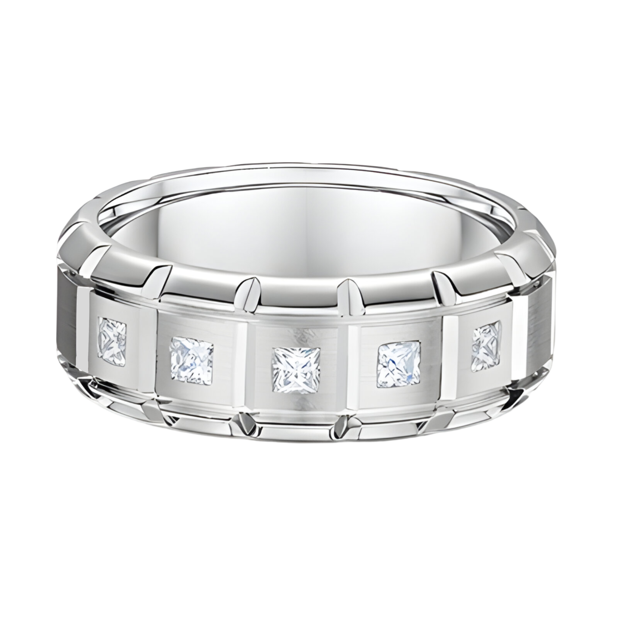 Dora Grooved Square Diamond - 635A01