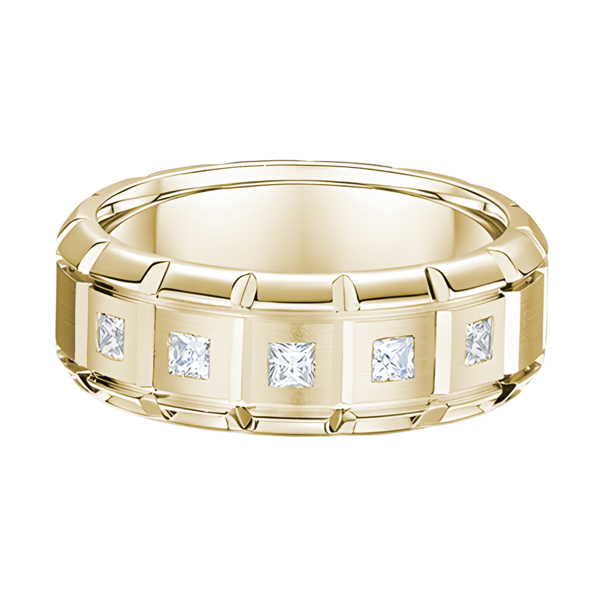 Dora Grooved Square Diamond - 635A01