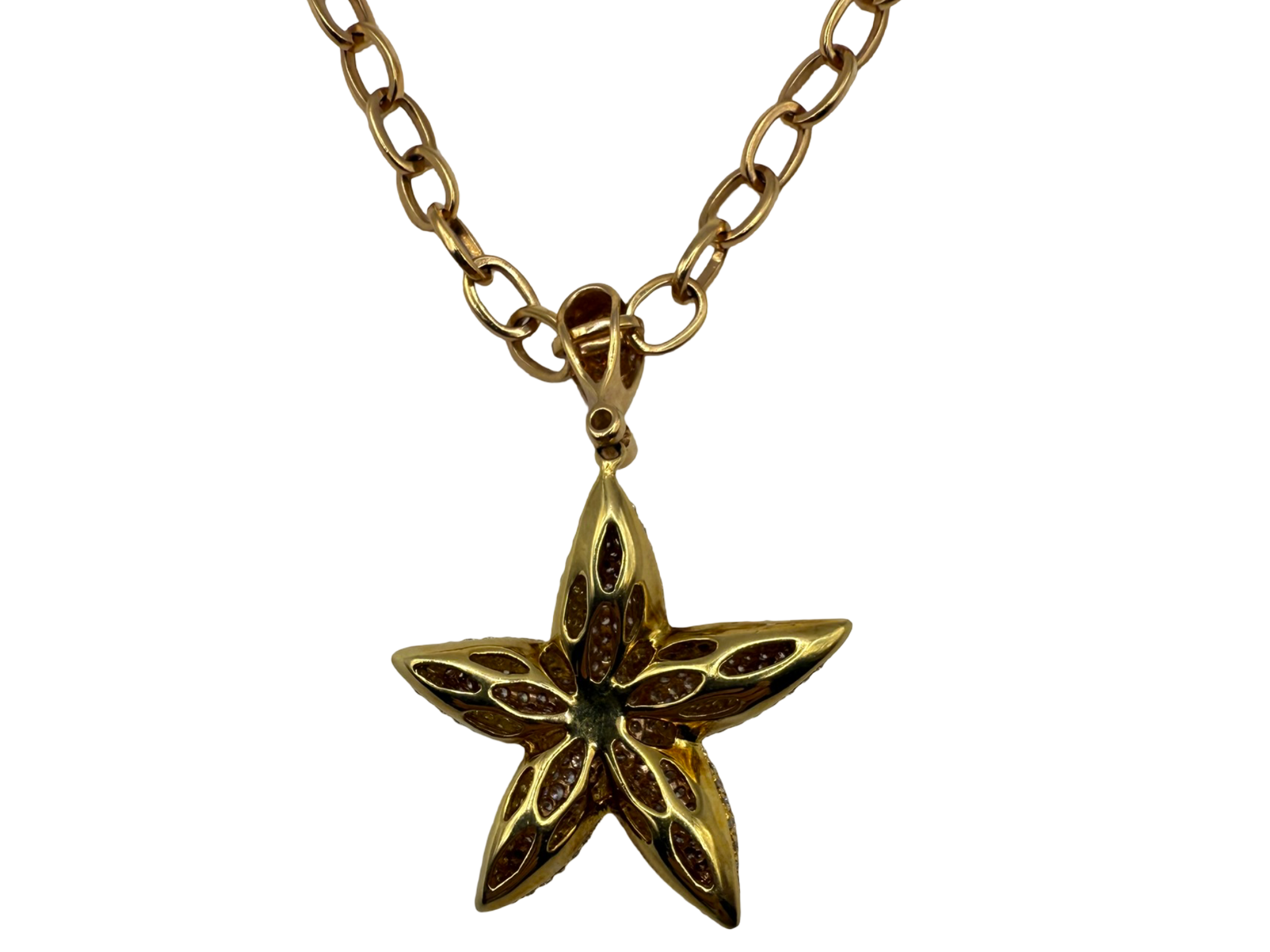 Stunning 437 diamond starfish necklace